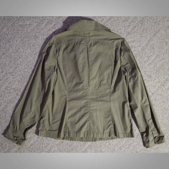 CAbi utility jacket coat size Large   green/tan. 122725 - Picture 3 of 6
